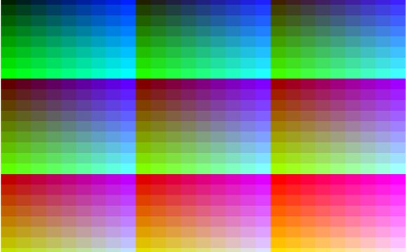 Printer Color Test Media