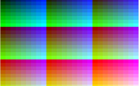 Printer Color Test Media