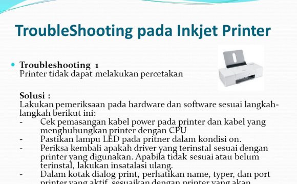 TroubleShooting pada Inkjet