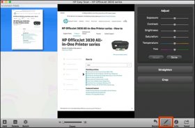 HP Simple Scan editing tools