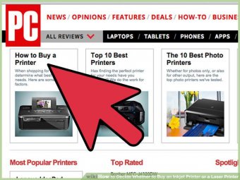 Image titled Decide Whether to Get an Inkjet Printer or a Laser Printer Step 1