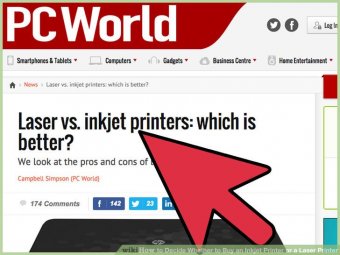 Image titled Decide Whether to purchase an Inkjet Printer or a Laser Printer action 2