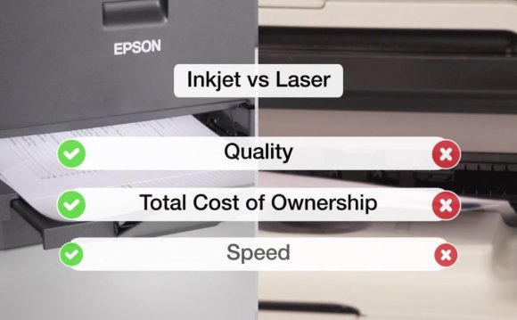 Inkjet or laser printers
