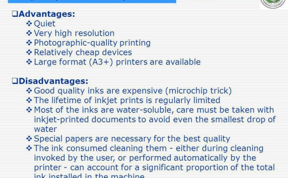 Uses of inkjet printers