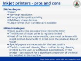 Uses of inkjet printers